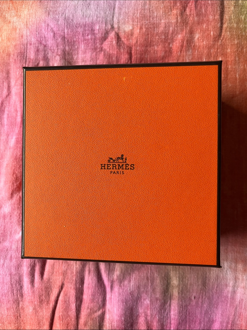 Hermes Orange Leather Accessories Box - Gift Packaging
